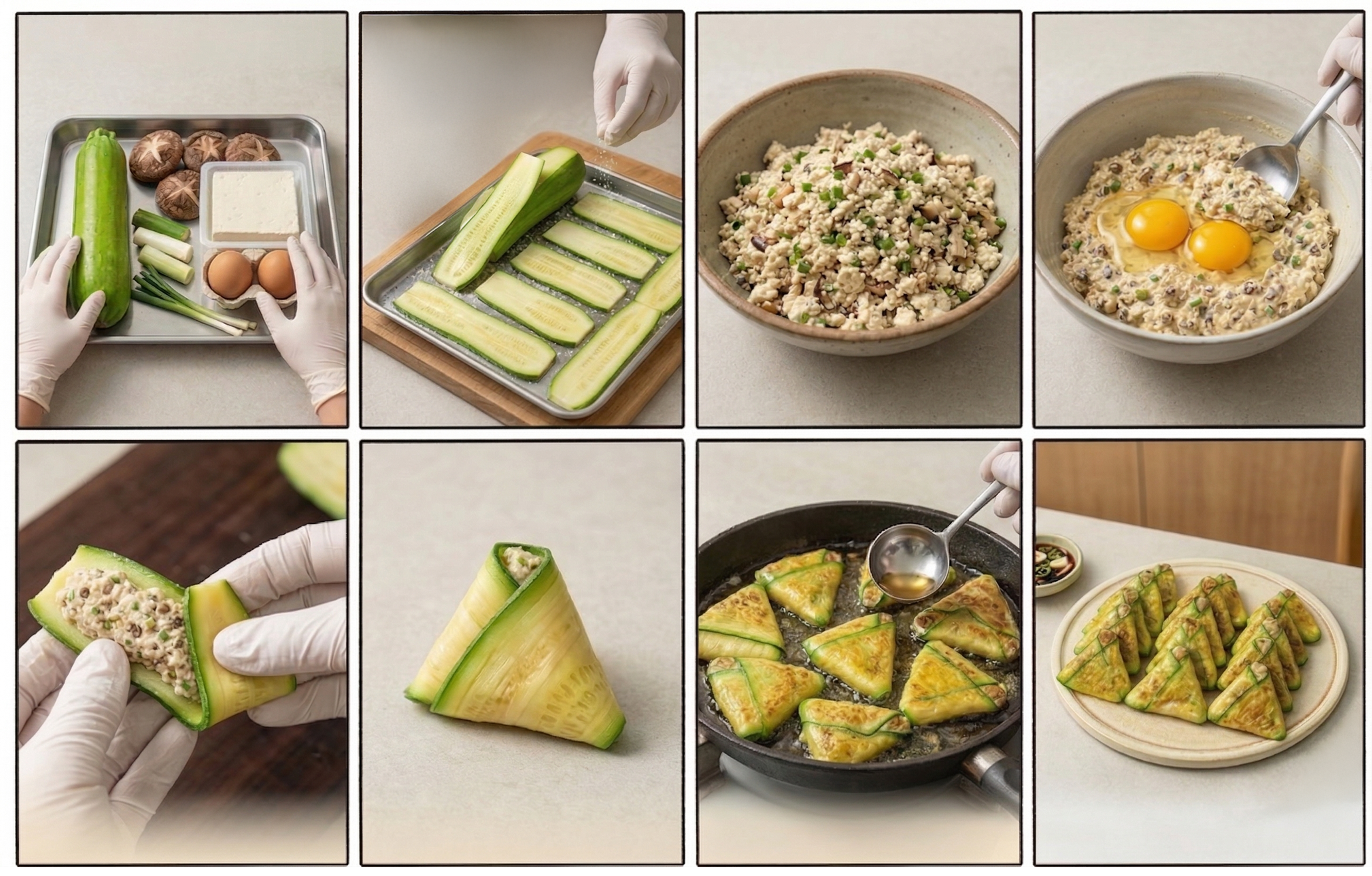 Tofu zucchini pancake