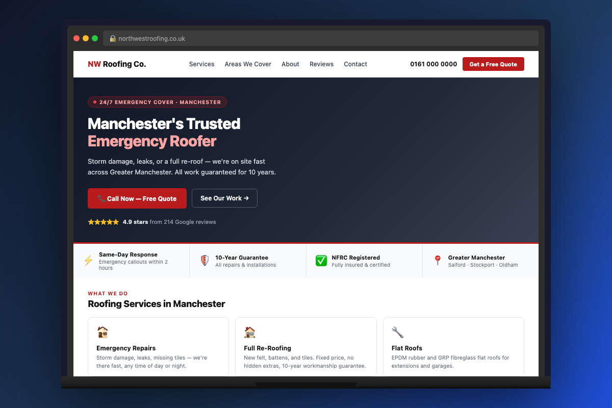 How a Manchester Roofing Company Doubled Its Leads in 90 Days