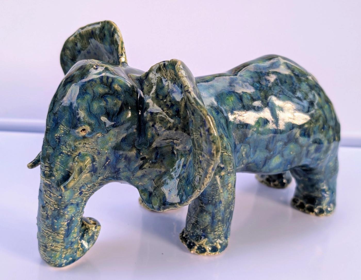 Eléphant émaillé