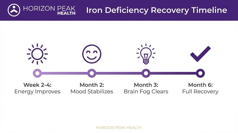 ferritin recovery timeline improvement