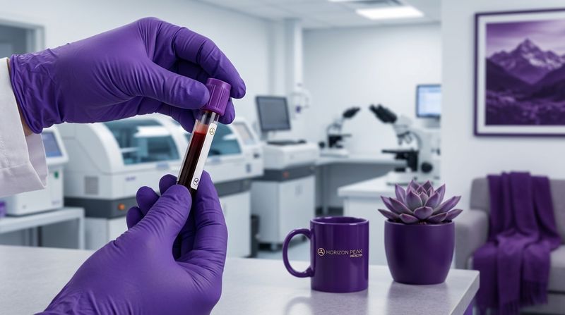 ferritin blood test lab vial