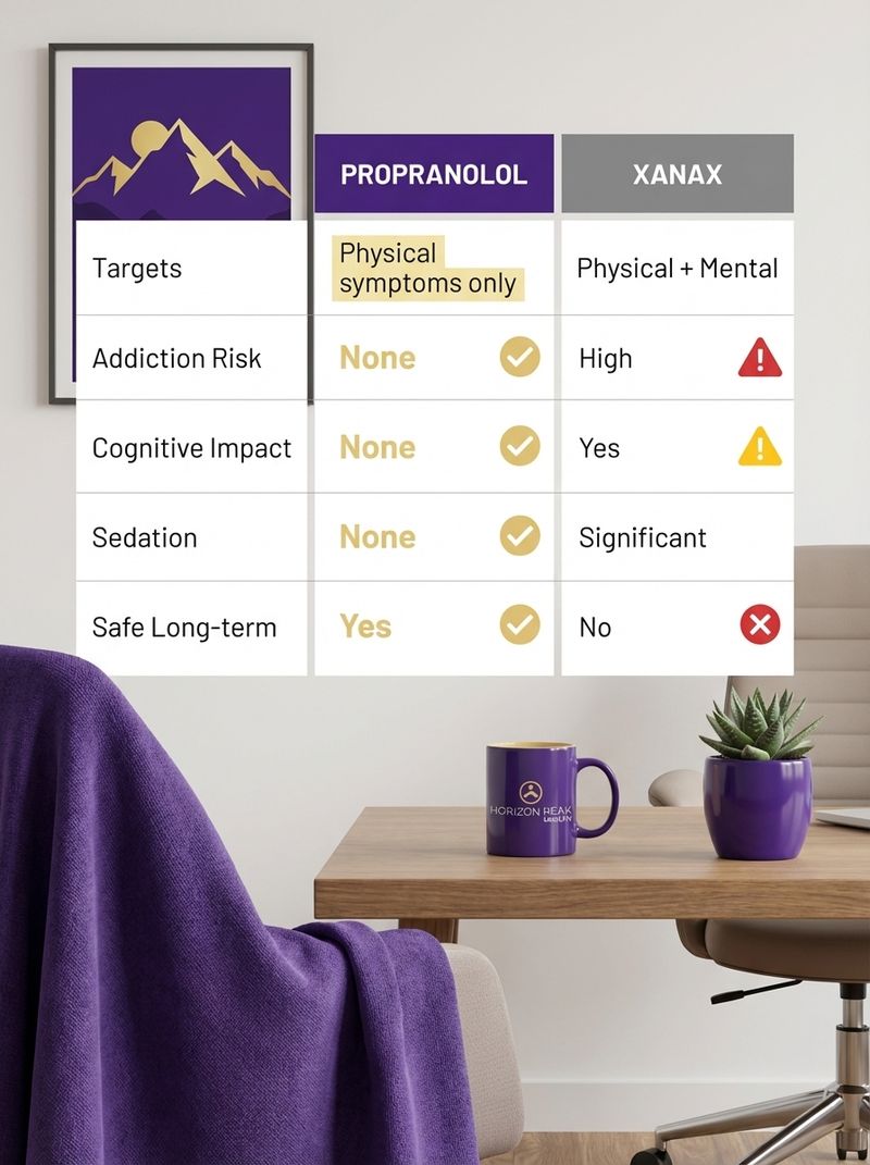 propranolol vs xanax comparison