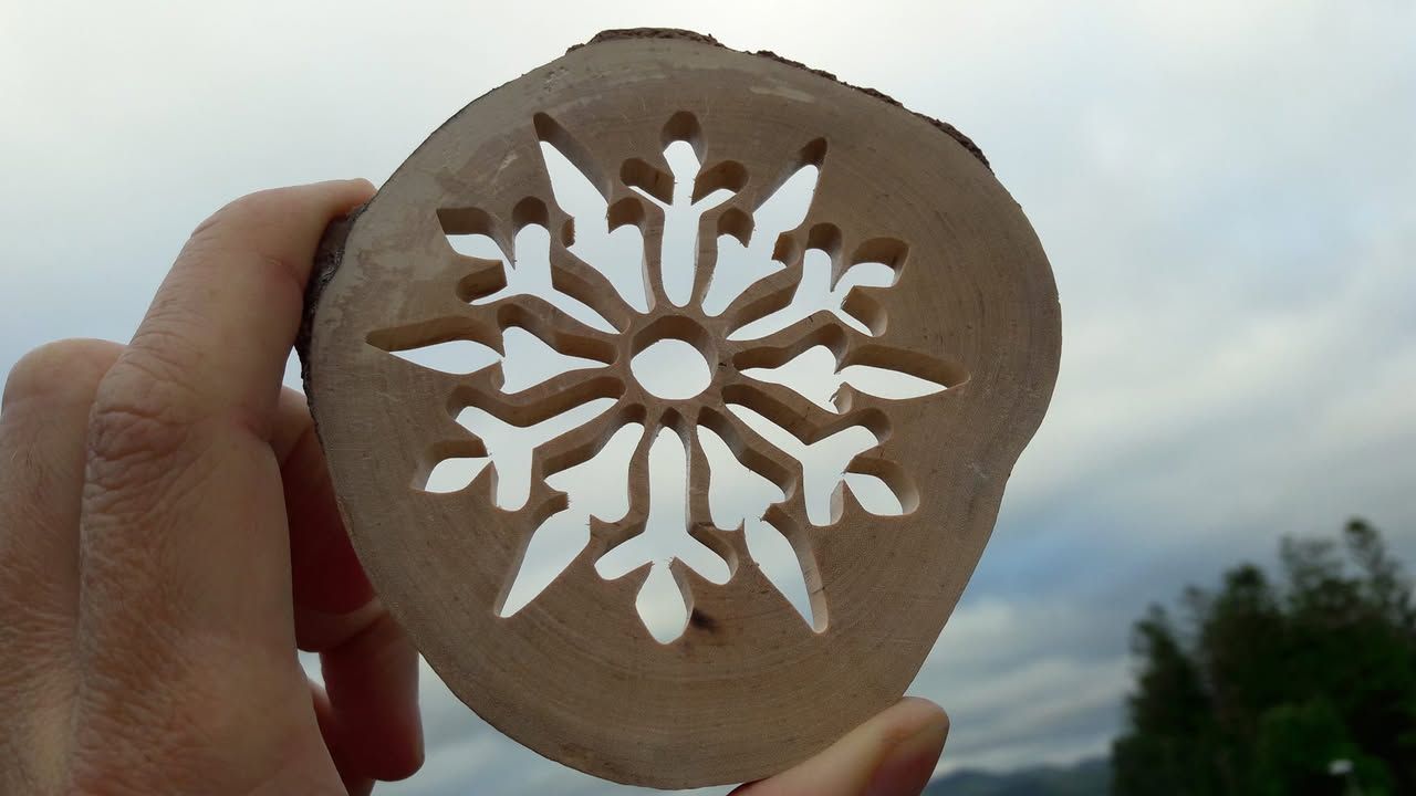 snowflake in birch