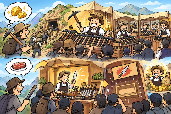 The Pickaxe Seller's Dilemma: How AI's Supply-Chain Obsession Is Creating Opportunities at the Margins