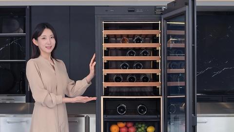 [해줘] 삼성 인피니트 AI 와인 냉장고: 와인 한 병 넣었을 뿐인데 안주까지 추천한다