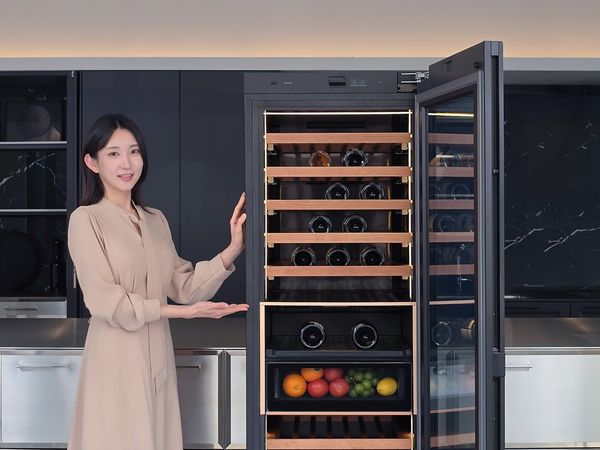 Samsung's Infinite AI Wine Refrigerator: Put in a Bottle, Get a Menu