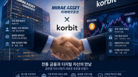 미래에셋·코빗 결합, 전통 금융과 암호화폐의 역사적 합류