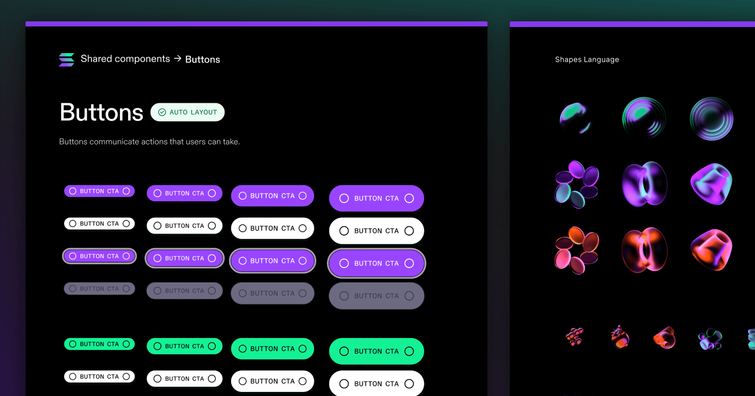 Solana design system molecules.