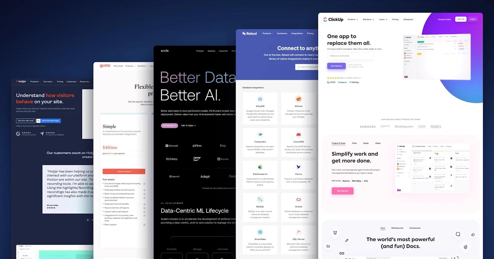 The Best B2B SaaS Websites