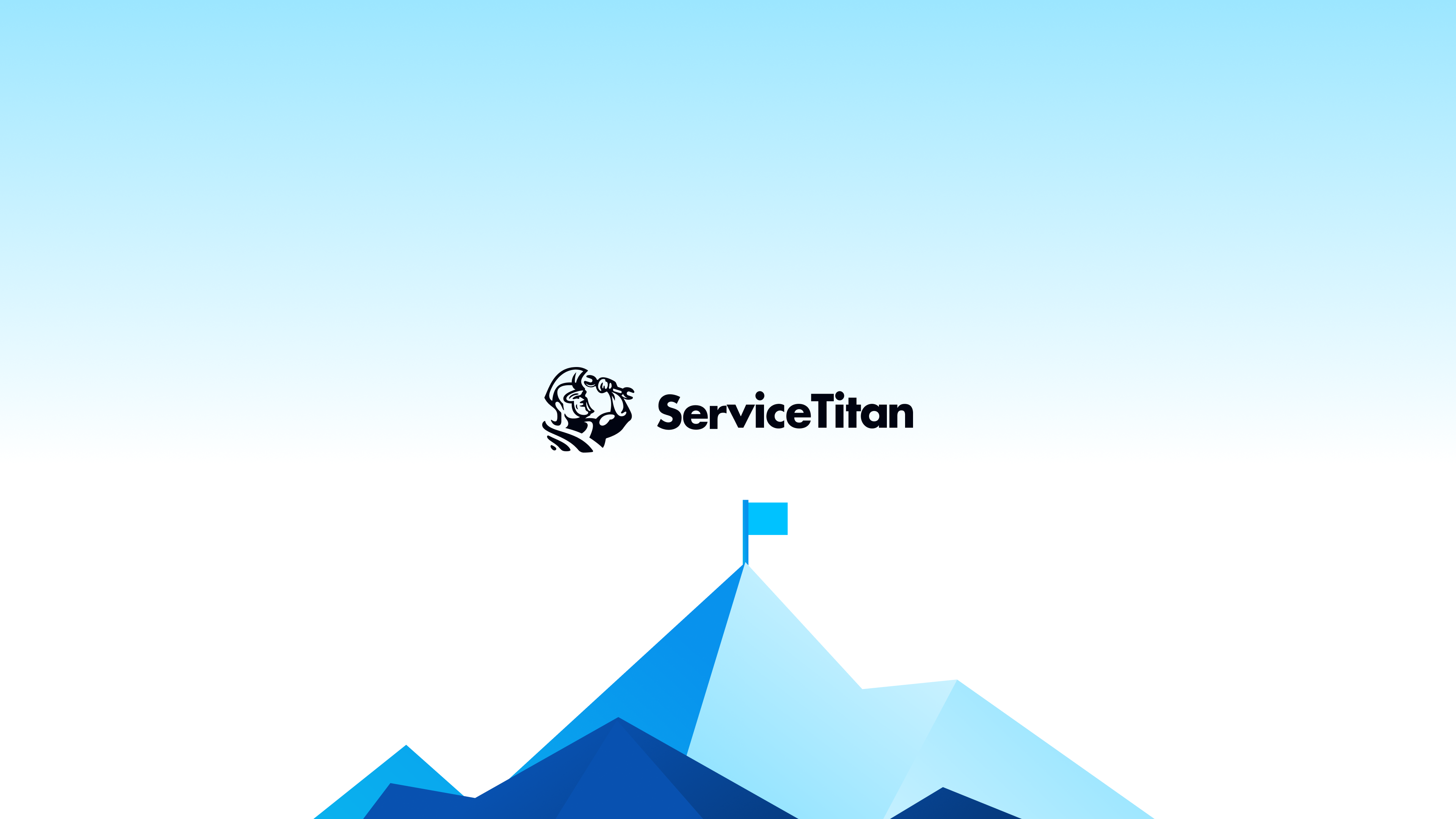 ServiceTitan Logo on Branded Background
