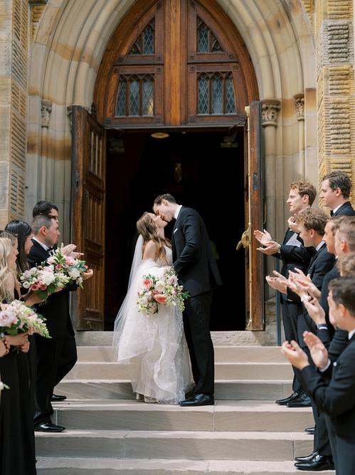 Abby & Joe's Marriage at St. Joseph's Cathedral Best Wedding Florist Ohio