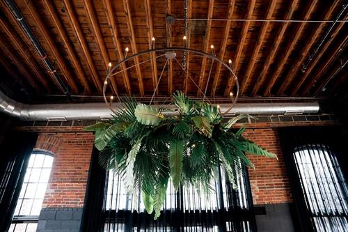 Modern Tropical Florals for Ben & Paulina at High Line Car House Best Wedding Florist Ohio