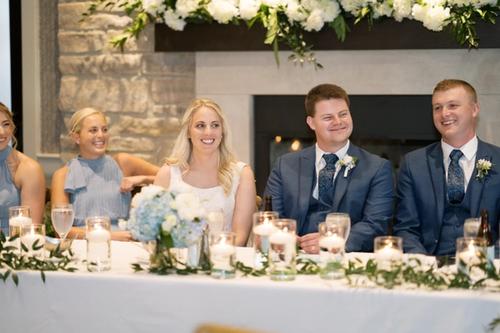 Mitchell and Claire's Bountiful Hydrangea and Peony-Filled Florals Best Wedding Florist Ohio