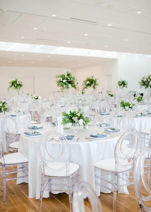 Bonnie and Joey's Clean Whites with a Touch of Something Blue at the Columbus Museum of Art Best Wedding Florist Ohio