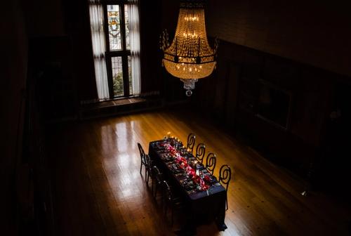A Moody, Romantic Styled Shoot at Beverly Mansion Best Wedding Florist Ohio