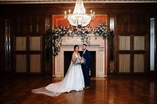 Katie & Michael's Powdery Lavender and Blush-Toned Florals at the Athletic Club of Columbus Best Wedding Florist Ohio