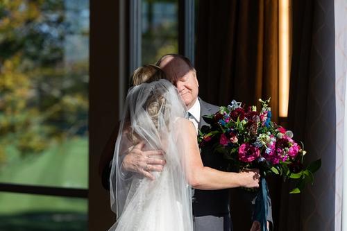 Tom and Chantelle's Jewel-Toned Florals at Scioto Reserve Best Wedding Florist Ohio