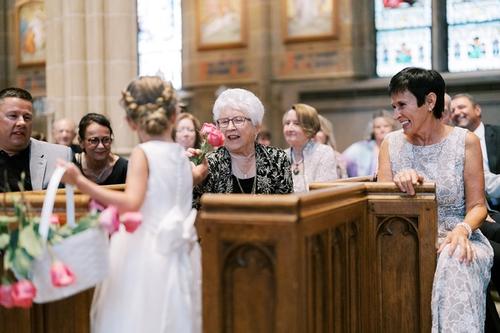 Abby & Joe's Marriage at St. Joseph's Cathedral Best Wedding Florist Ohio