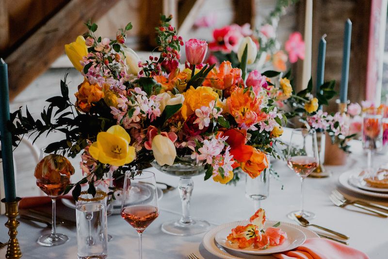 A Bright and Bold Spring Photoshoot ~ Flowers from the Madison House Cutting Gardens