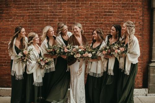 Claire & Patrick's Urban Wedding in January Best Wedding Florist Ohio