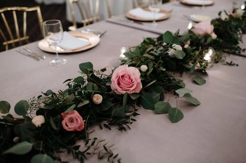 Katie & Michael's Powdery Lavender and Blush-Toned Florals at the Athletic Club of Columbus Best Wedding Florist Ohio