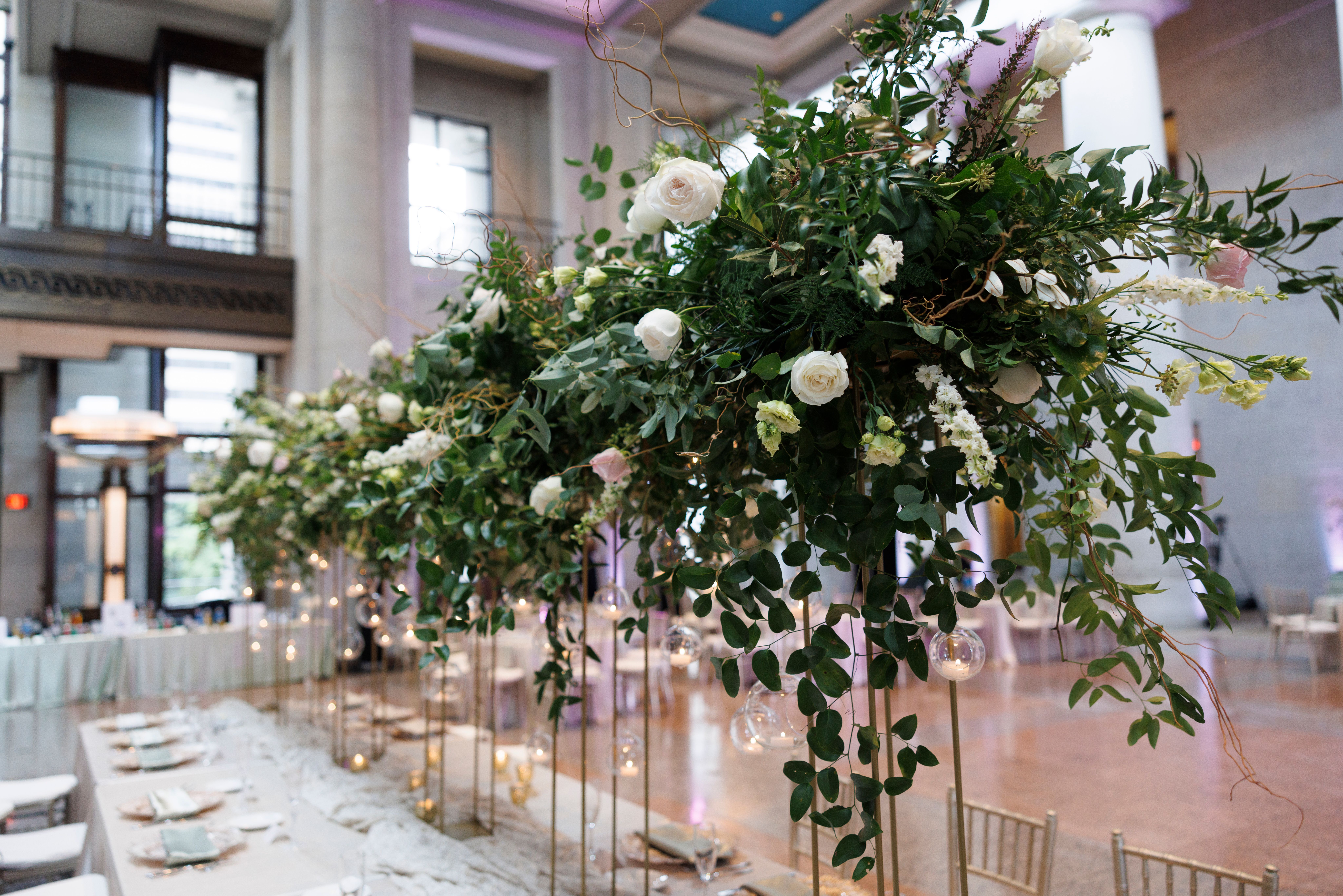 Kelly and Drew's Elegant Day at the Ohio Statehouse Best Wedding Florist Ohio