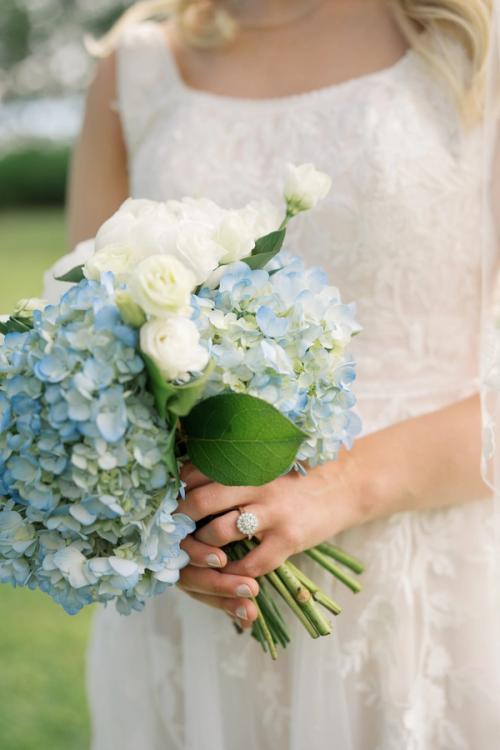 Mitchell and Claire's Bountiful Hydrangea and Peony-Filled Florals Best Wedding Florist Ohio