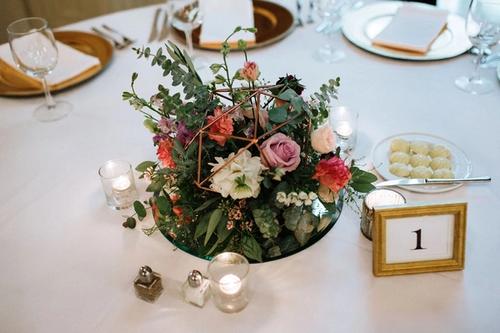 Katie & Michael's Powdery Lavender and Blush-Toned Florals at the Athletic Club of Columbus Best Wedding Florist Ohio