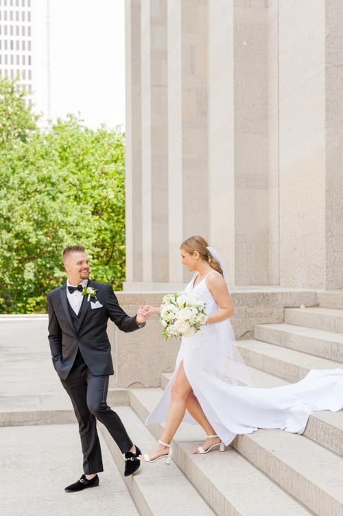Maddie and Jake's Joyous Celebration near OSU Best Wedding Florist Ohio