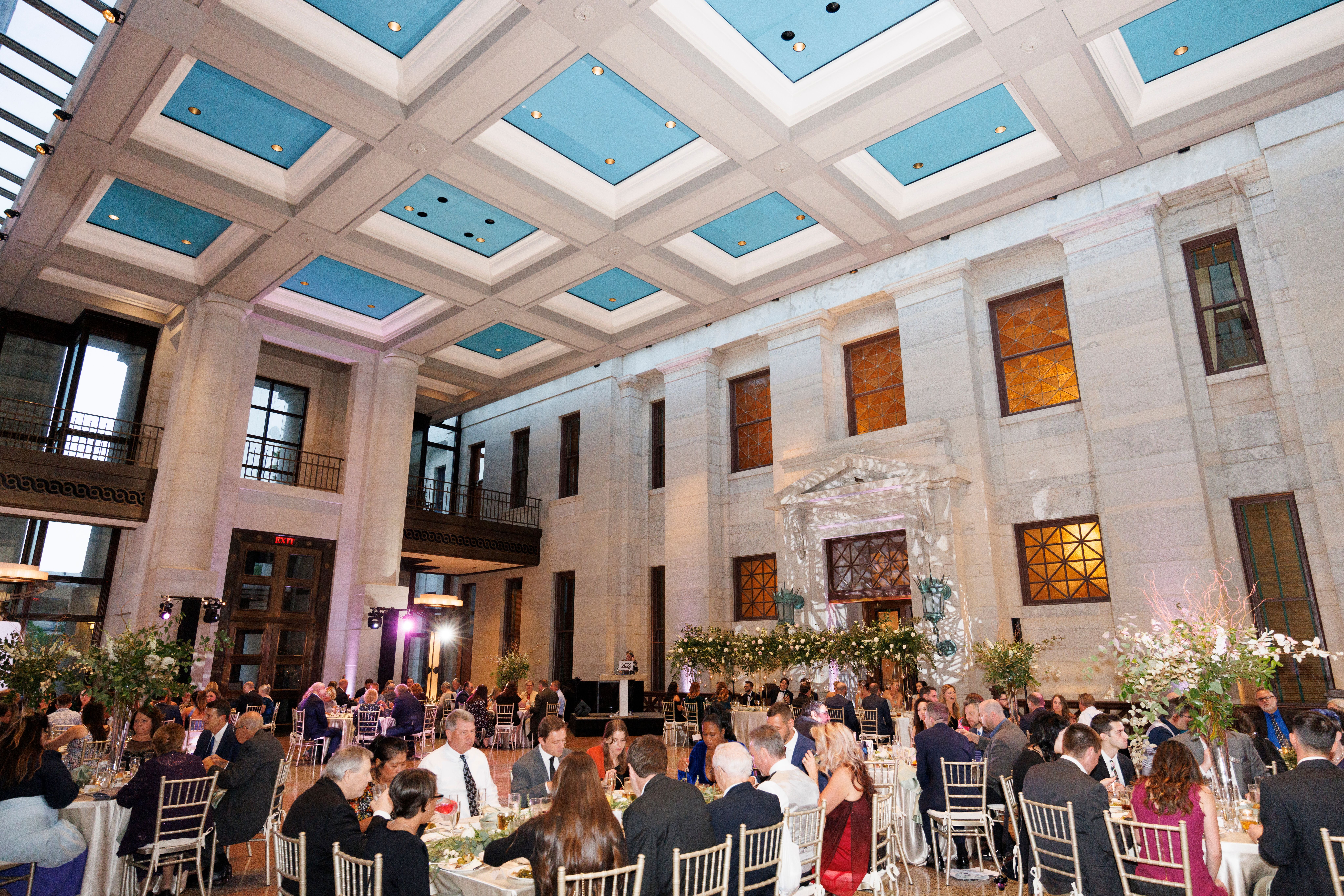 Kelly and Drew's Elegant Day at the Ohio Statehouse Best Wedding Florist Ohio