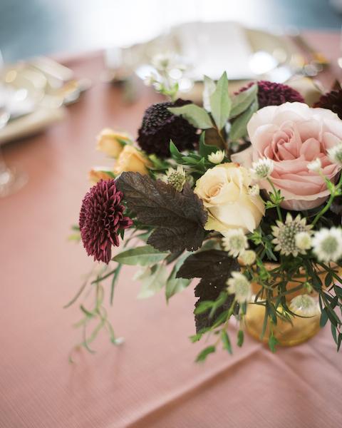 Natural, Mauve-Toned Florals at Magnolia Hill Farm Best Wedding Florist Ohio