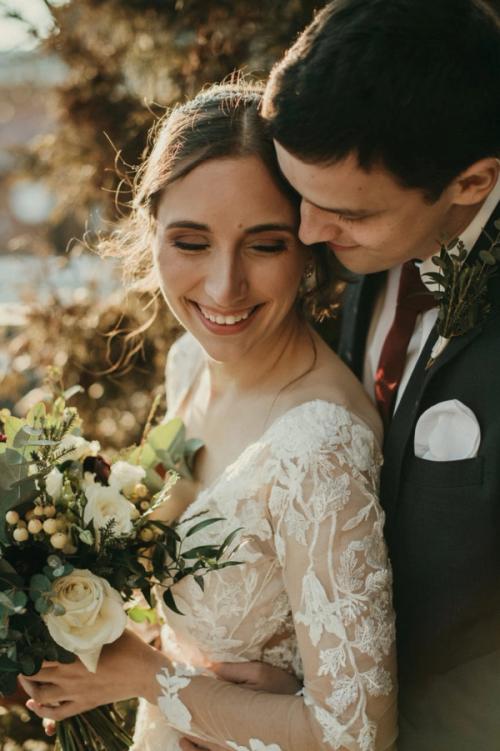 Rachel and Doug's Intimate High Line Car House Wedding Best Wedding Florist Ohio