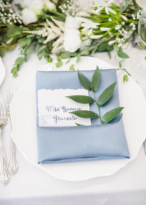 Bonnie and Joey's Clean Whites with a Touch of Something Blue at the Columbus Museum of Art Best Wedding Florist Ohio