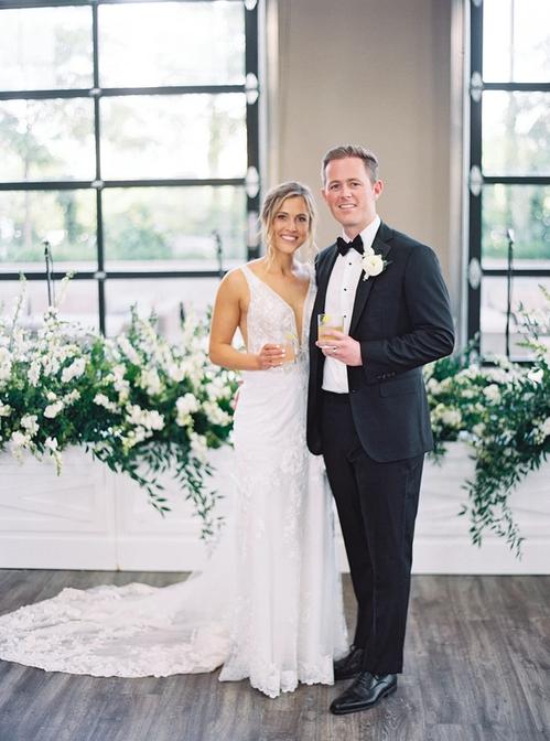 Beautiful Blues for Charlotte and Tim at The Fives Best Wedding Florist Ohio