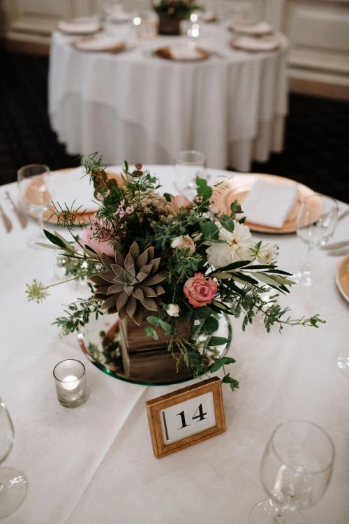 Katie & Michael's Powdery Lavender and Blush-Toned Florals at the Athletic Club of Columbus Best Wedding Florist Ohio