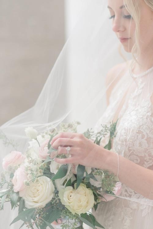 Blushing Bride at the Athletic Club of Columbus (Rachael & Dan) Best Wedding Florist Ohio