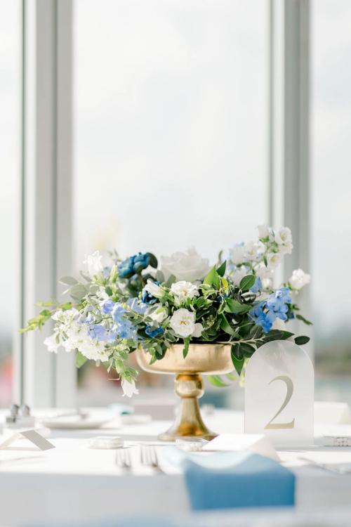 Melanie and Kyle's Flower-Filled Rooftop Celebration Best Wedding Florist Ohio