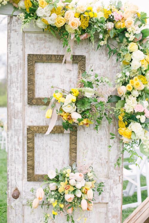 Sunny Pastels at Jorgensen Farms Best Wedding Florist Ohio
