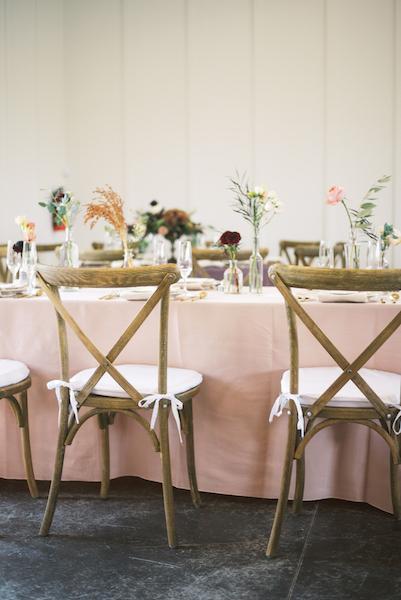 Natural, Mauve-Toned Florals at Magnolia Hill Farm Best Wedding Florist Ohio