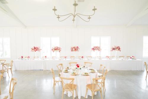 Jessica and Nick's Modern Pinks at Magnolia Hill Farm Best Wedding Florist Ohio