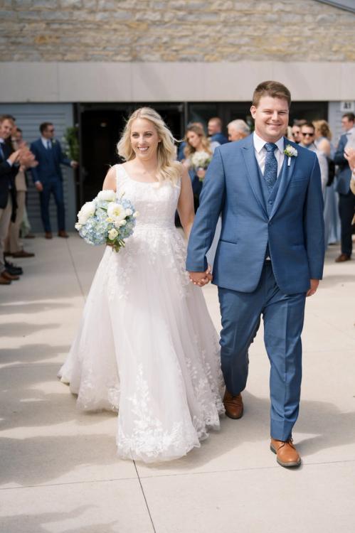 Mitchell and Claire's Bountiful Hydrangea and Peony-Filled Florals Best Wedding Florist Ohio