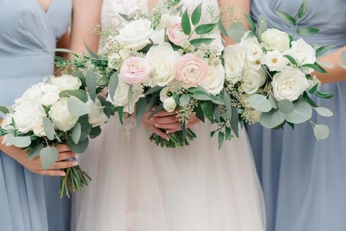 Blushing Bride at the Athletic Club of Columbus (Rachael & Dan) Best Wedding Florist Ohio