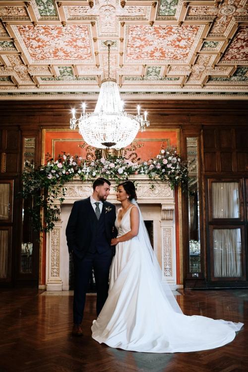 Katie & Michael's Powdery Lavender and Blush-Toned Florals at the Athletic Club of Columbus Best Wedding Florist Ohio