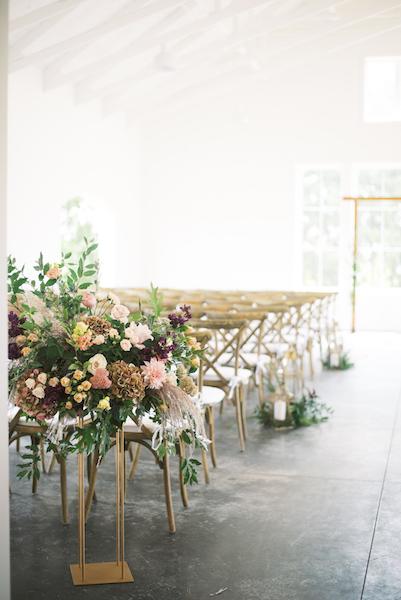 Natural, Mauve-Toned Florals at Magnolia Hill Farm Best Wedding Florist Ohio