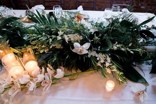 Modern Tropical Florals for Ben & Paulina at High Line Car House Best Wedding Florist Ohio