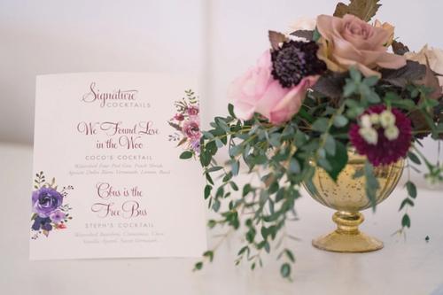 Natural, Mauve-Toned Florals at Magnolia Hill Farm Best Wedding Florist Ohio