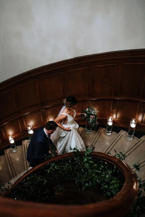 Katie & Michael's Powdery Lavender and Blush-Toned Florals at the Athletic Club of Columbus Best Wedding Florist Ohio