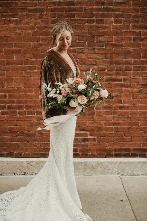 Claire & Patrick's Urban Wedding in January Best Wedding Florist Ohio