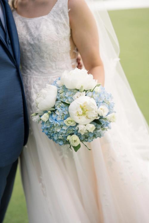 Mitchell and Claire's Bountiful Hydrangea and Peony-Filled Florals Best Wedding Florist Ohio