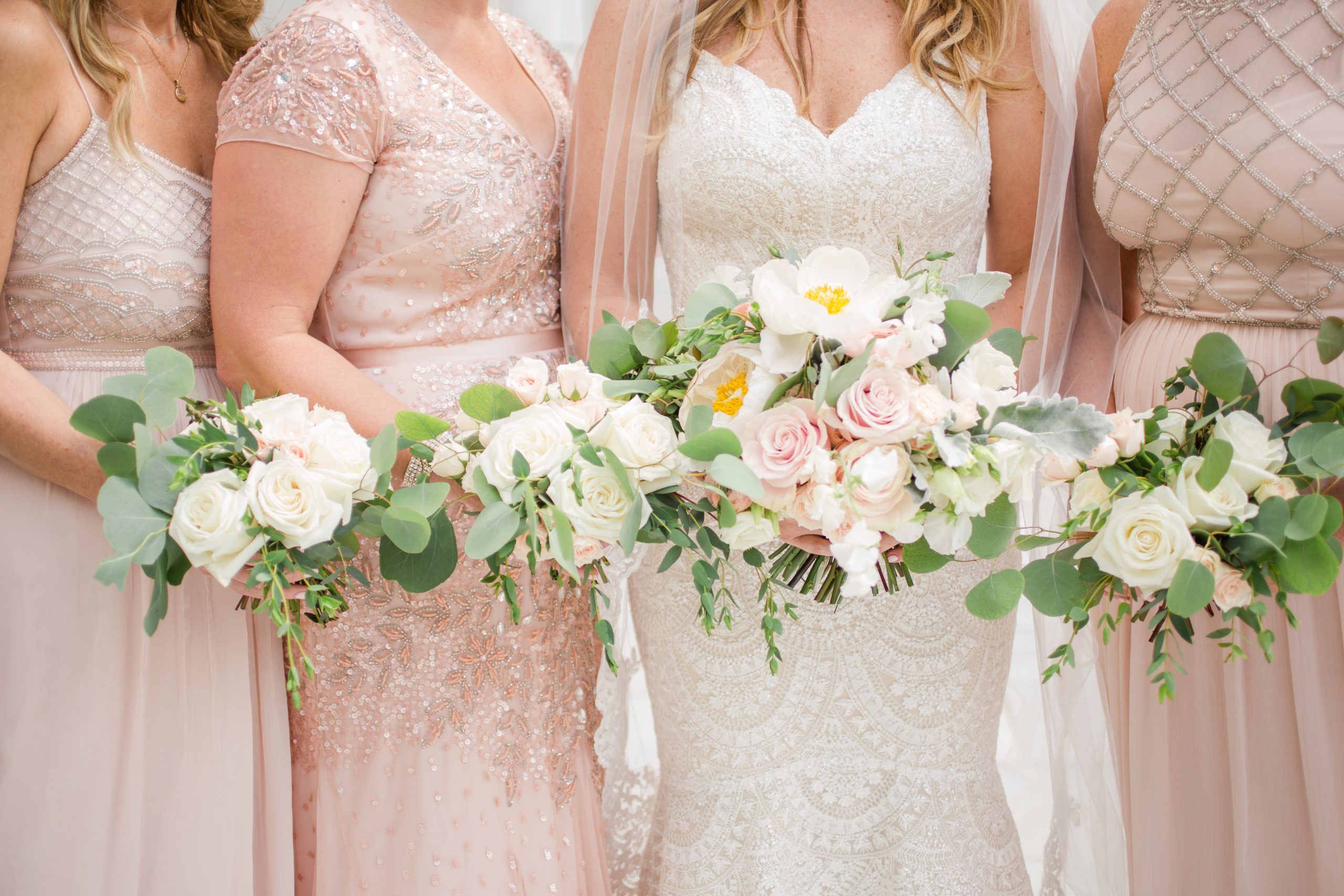 Summery Pastels photographed at The Ohio Statehouse Best Wedding Florist Ohio